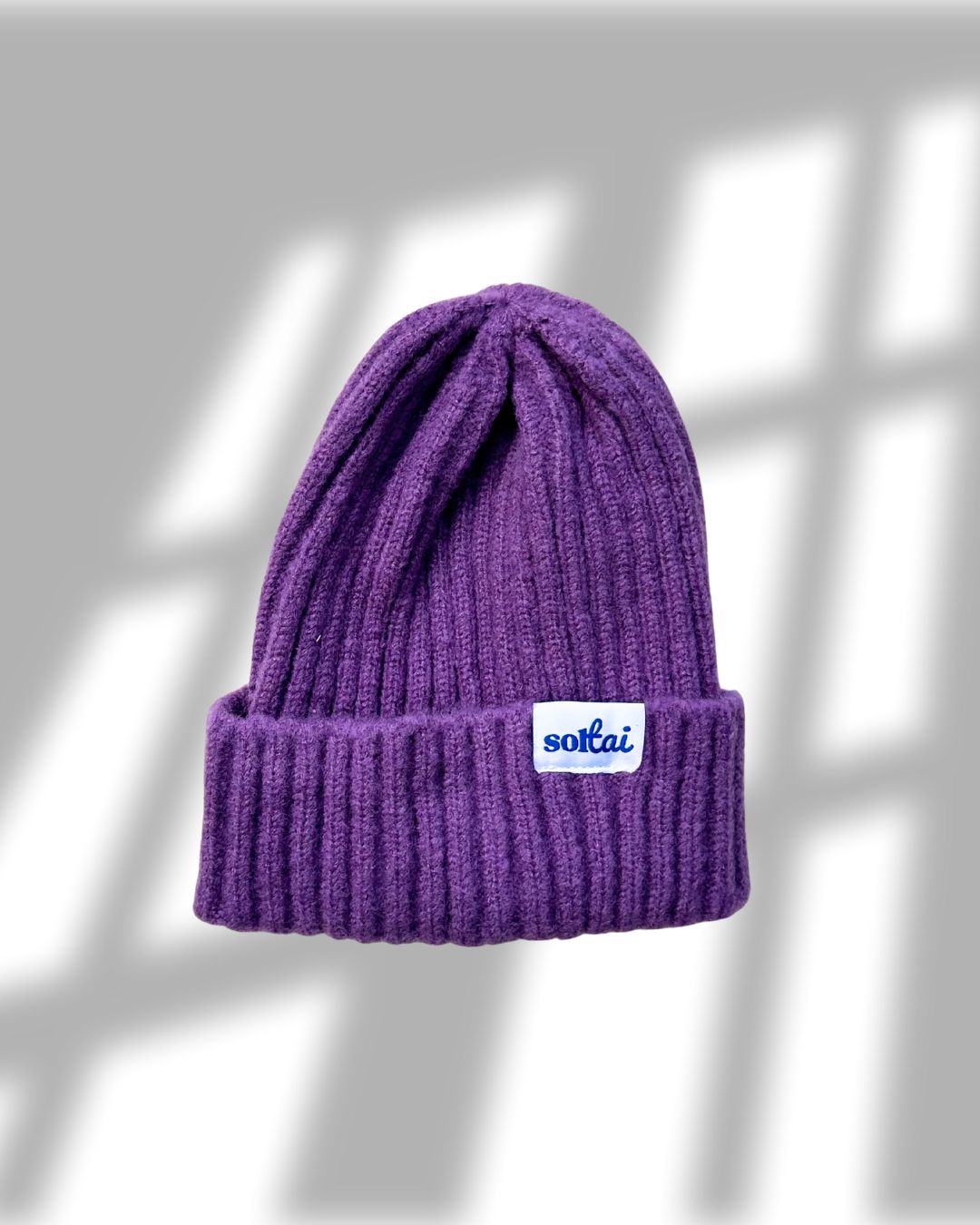 Purple toddler beanie, cosy knit hat for Australian toddlers